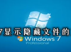 win7怎么显示隐藏文件？win7显示隐藏文件的方法